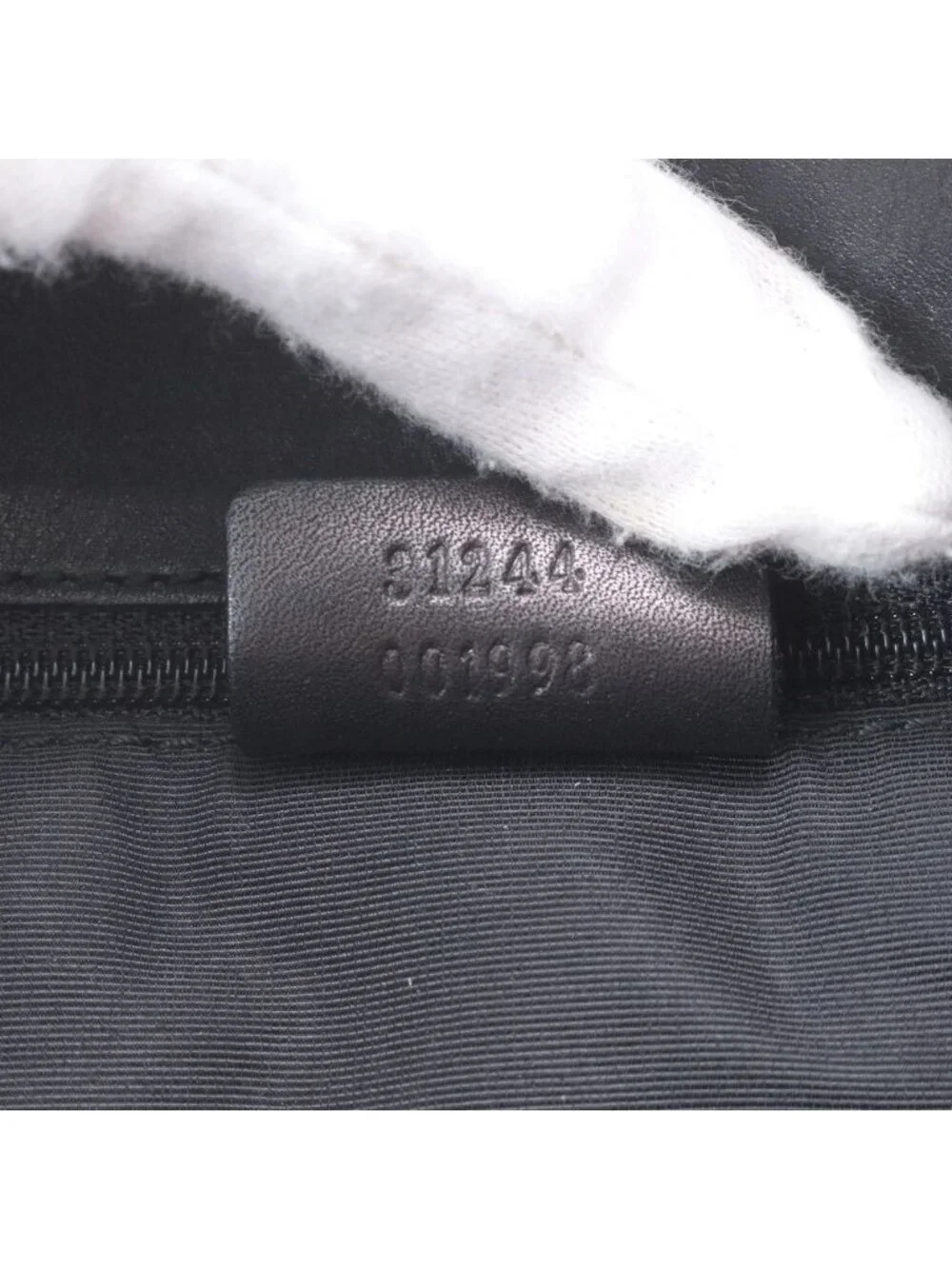 Gucci GG Canvas Leather Tote Shoulder Hand Black